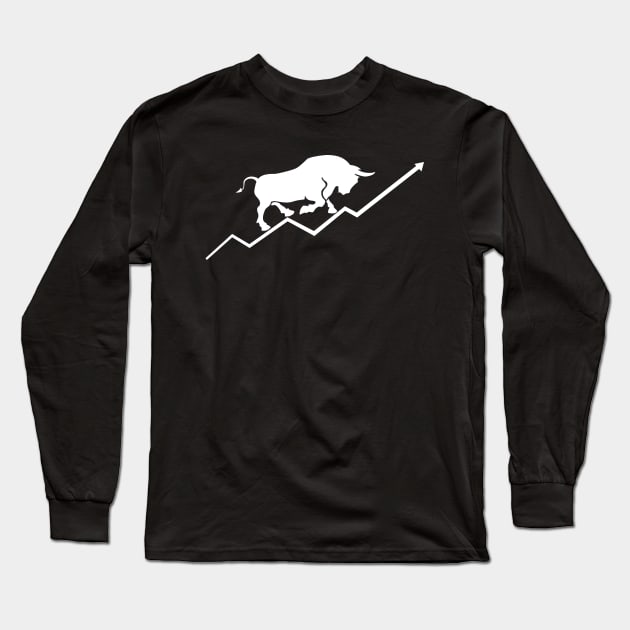 Trader - Bullish Market Long Sleeve T-Shirt by KC Happy Shop